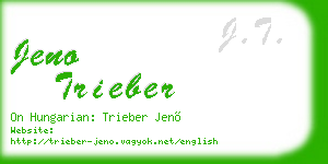 jeno trieber business card